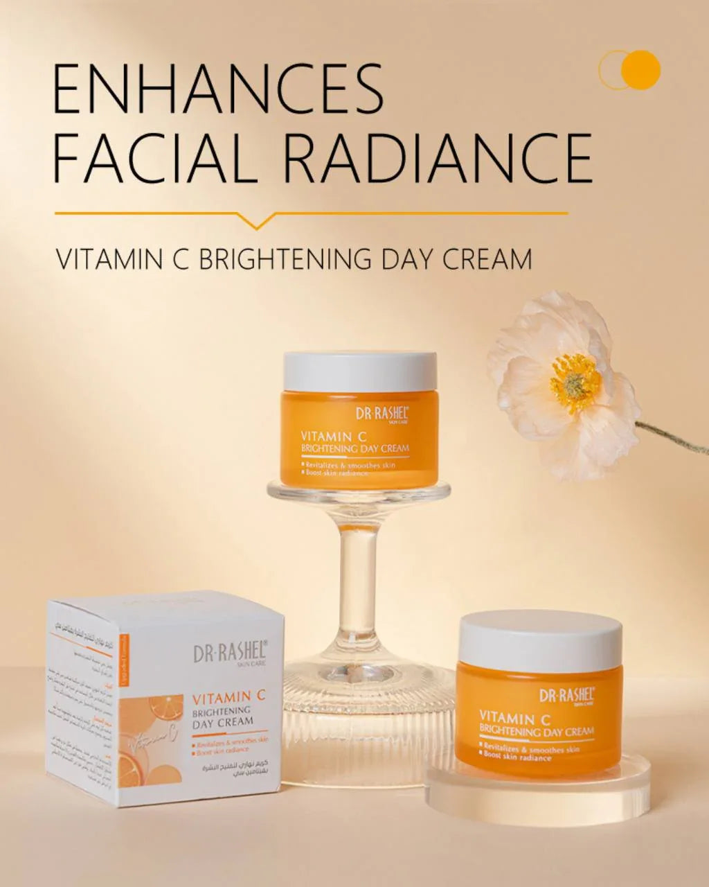 Dr. Rashel Vitamin C Brightening Anti-Aging Day Cream 50g 1+1  Gratis