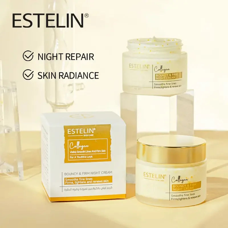 Estelin Collagen Bouncy Night Cream 50g 1+1  Gratis