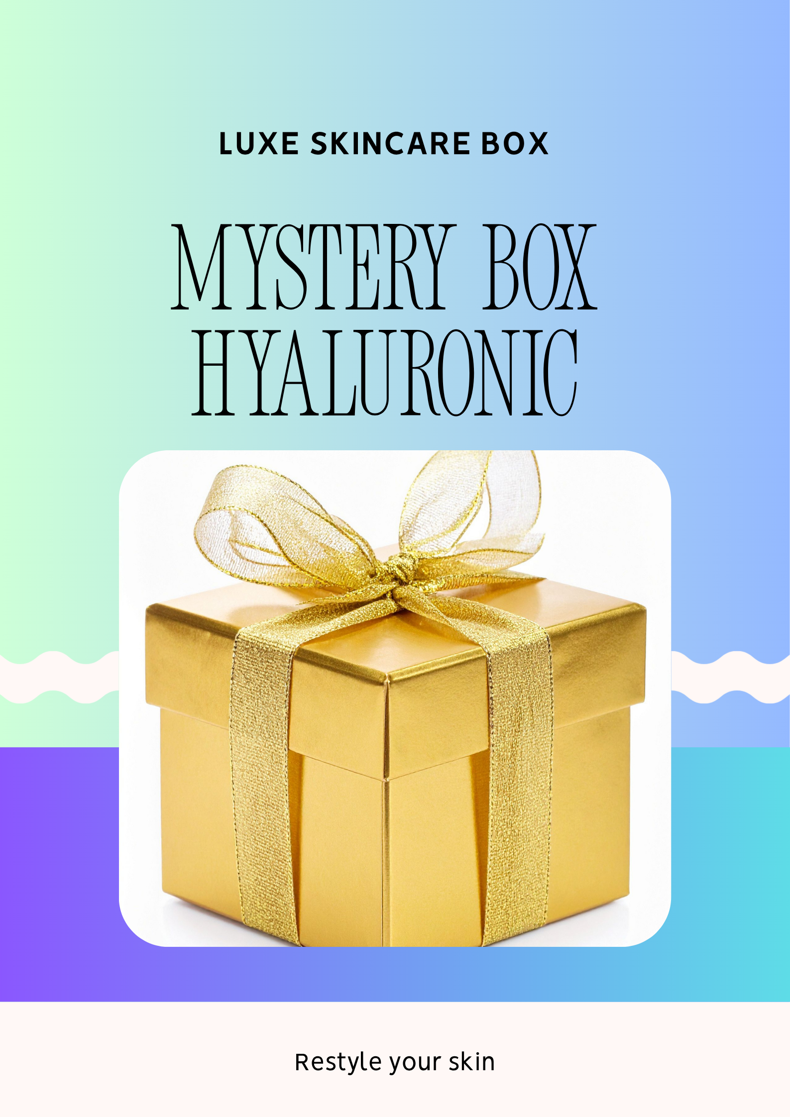 Mystery skincare box Hyaluronic