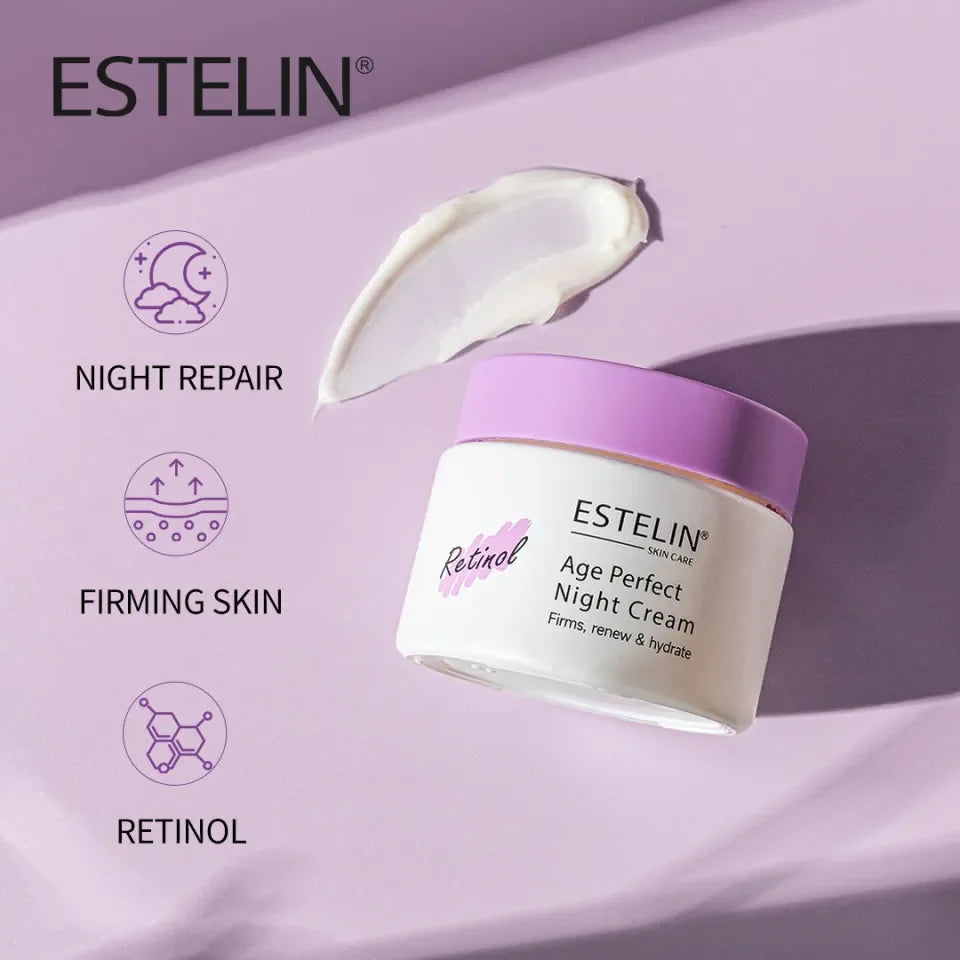 Estelin Retinol Age Perfect Nachtcrème 50g 1+1  Gratis