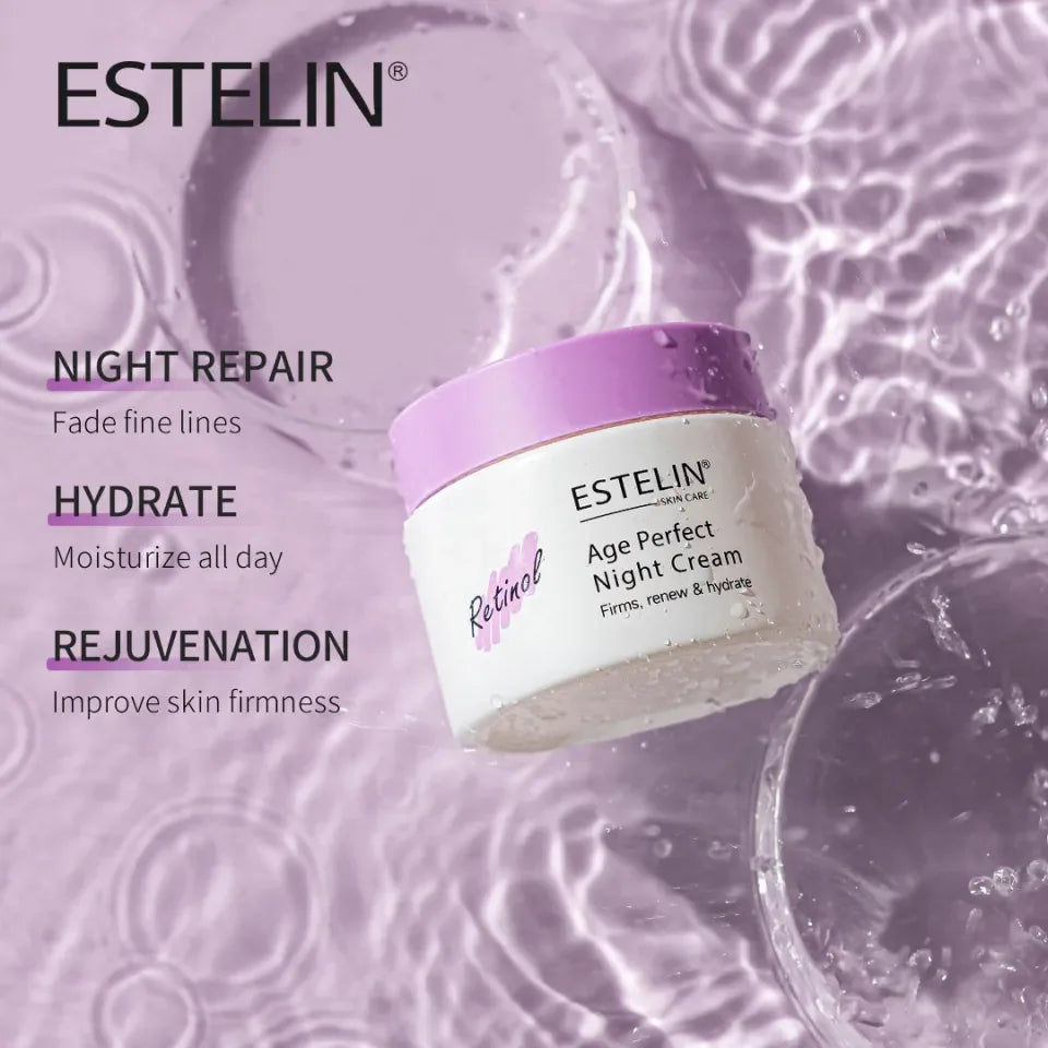 Estelin Retinol Age Perfect Nachtcrème 50g 1+1  Gratis