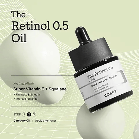 COSRX The Retinol 0.5 Oil 20ml koreaanse skincare 1+1 Gratis