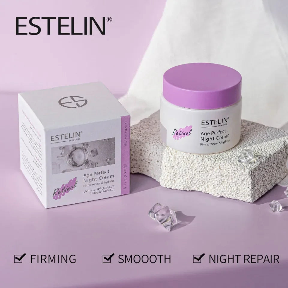 Estelin Retinol Age Perfect Nachtcrème 50g 1+1  Gratis